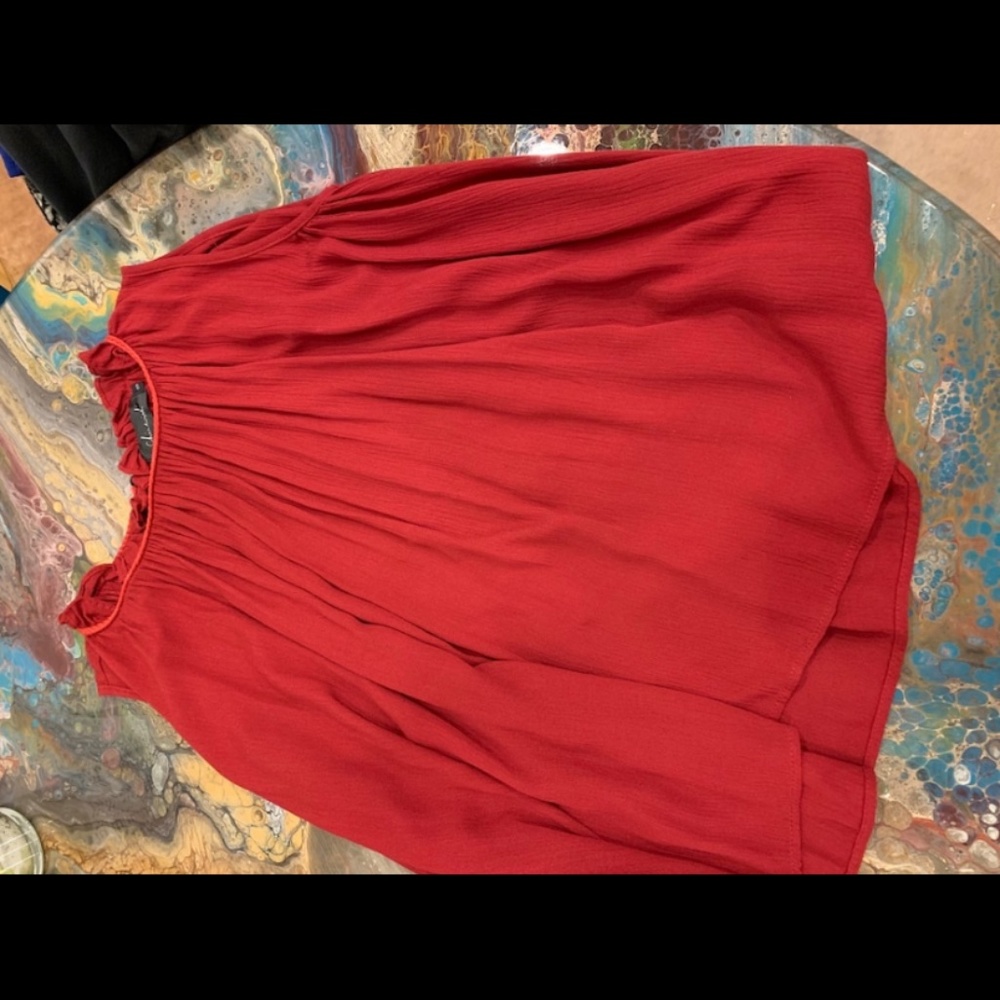 Chic Wish Tank/skort set, Size S, Red